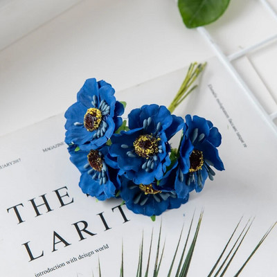 60vnt Šilkinės vyšnios Kalėdų papuošalai Namų kuokelis Mini Puokštė Vestuvių Pasidaryk pats girlianda Dirbtinės gėlės Scrapbooking amatams