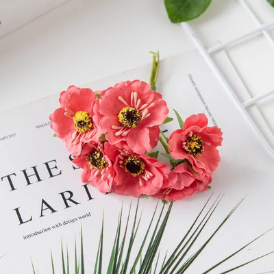 60vnt Šilkinės vyšnios Kalėdų papuošalai Namų kuokelis Mini Puokštė Vestuvių Pasidaryk pats girlianda Dirbtinės gėlės Scrapbooking amatams