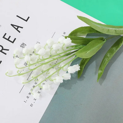 Skandináv esküvői csokor Kiegészítők Szimulált Gyöngyvirág Műanyag Szimulált Virág Otthon Nappali Hálószoba Dekoráció