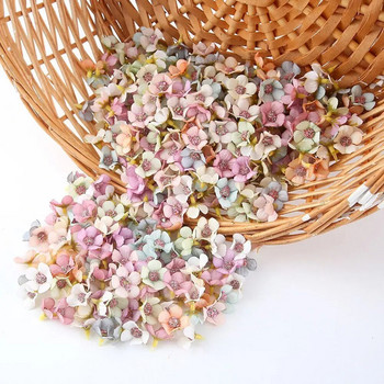 για DIY Κεφαλή στεφάνι Στολισμός Γάμου Σπίτι Τεχνητά λουλούδια Flower Heads Mini Silk Flowers Daisy Flower