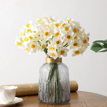 6 τμχ Εξαιρετικό ψεύτικο φυτό Ζωντανό χρώμα Τεχνητό λουλούδι Όμορφη ζωντανή προσομοίωση Διακόσμηση λουλουδιών νάρκισσου
