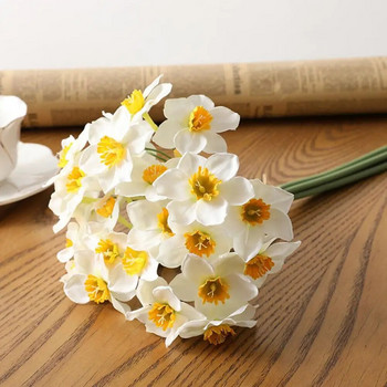 6 τμχ Εξαιρετικό ψεύτικο φυτό Ζωντανό χρώμα Τεχνητό λουλούδι Όμορφη ζωντανή προσομοίωση Διακόσμηση λουλουδιών νάρκισσου