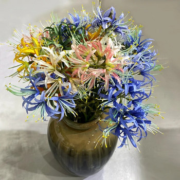 1 бр. Higan Flower Изкуствено копринено цвете Manjusawa Fake Flower за сватбена вътрешна декорация на дома Цветна аранжировка