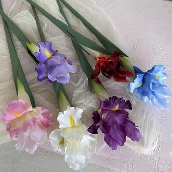 YOMDID Iris Artificial Fake Silk Flowers Branch Spring Wedding Decoration Home Flores Silk Fake Flower Party Supplies