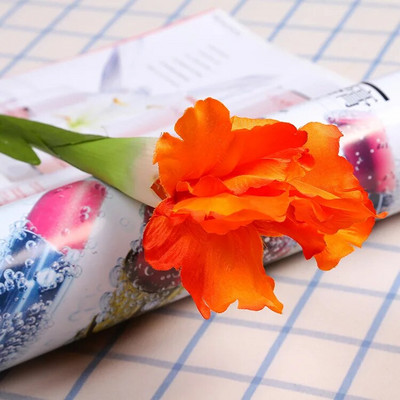 YOMDID Iris Artificial Fake Silk Flowers Branch Spring Wedding Decoration Home Flores Silk Fake Flower Party Supplies