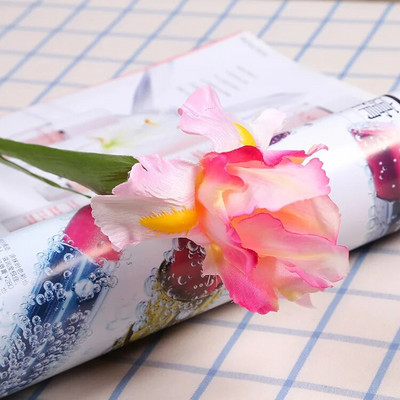 YOMDID Iris Artificial Fake Silk Flowers Branch Spring Wedding Decoration Home Flores Silk Fake Flower Party Supplies