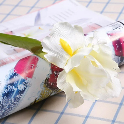 YOMDID Iris Artificial Fake Silk Flowers Branch Spring Wedding Decoration Home Flores Silk Fake Flower Party Supplies