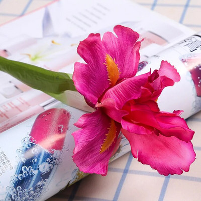 YOMDID Iris Artificial Fake Silk Flowers Branch Spring Wedding Decoration Home Flores Silk Fake Flower Party Supplies