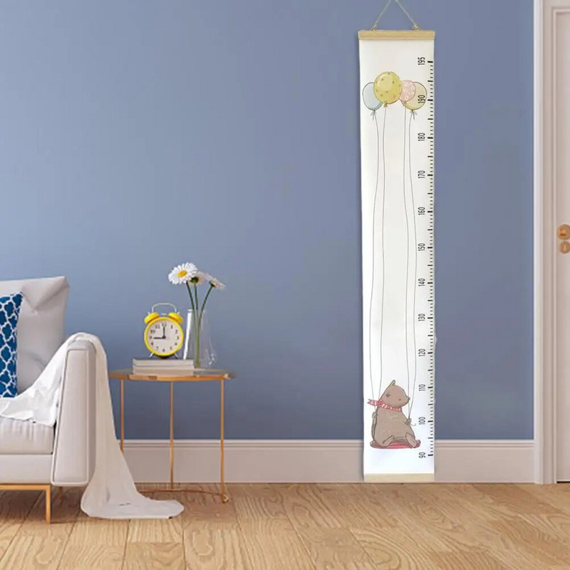 Šiaurės šalių stiliaus aukščio lentelės Audiniai kūdikio ūgio liniuotė Dekoratyvinė daugkartinio naudojimo dekoratyvinė rekvizitai kūdikio augimo liniuotė