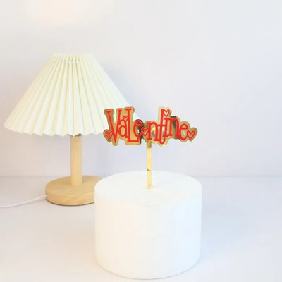 Heart Love You Topper acrilic pentru tort pentru ziua Îndrăgostiților Decorarea torturilor Favoruri de petrecere Instrumente pentru decorarea torturilor Accesorii pentru copt