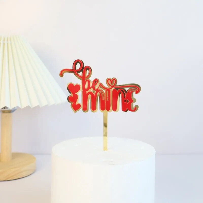 Heart Love You Topper acrilic pentru tort pentru ziua Îndrăgostiților Decorarea torturilor Favoruri de petrecere Instrumente pentru decorarea torturilor Accesorii pentru copt