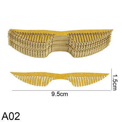 50 τεμ. Χρυσό Φτερό Διακόσμηση κέικ σοκολάτας Wizard Party Glitter Wing Chocolate Cupcake Topper Snitch Διακόσμηση πάρτι γενεθλίων γάμου