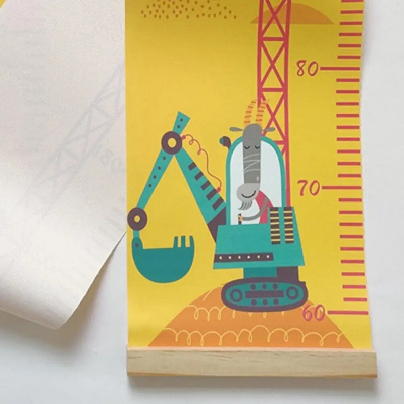 Augimo diagramos indikatorius Neaustinio audinio aukščio liniuotės sienos lipdukas, skirtas matuoti Vaikams berniukams Mergaitėms Svetainės kabantis namų dekoras