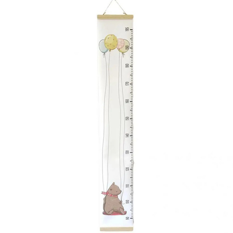 Grafikoni visina Ukrasno višenamjensko ravnalo za rast bebe Ekološki viseće ravnalo Slatko viseće ravnalo za mjerenje spavaće sobe
