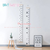Nordic Style Baba Gyerek Gyerek Magasság Vonalzó Gyerekek Növekedési Méret Táblázat Magasság Méret Vonalzó Gyermekszoba Otthoni Dekorációs Művészeti Dísz