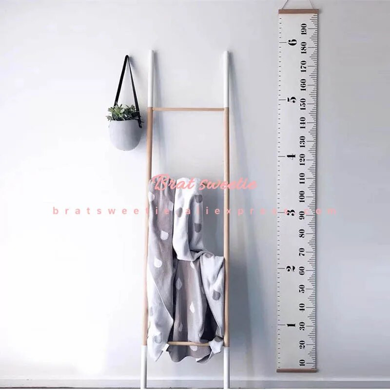 Nordic Style Baba Gyerek Gyerek Magasság Vonalzó Gyerekek Növekedési Méret Táblázat Magasság Méret Vonalzó Gyermekszoba Otthoni Dekorációs Művészeti Dísz