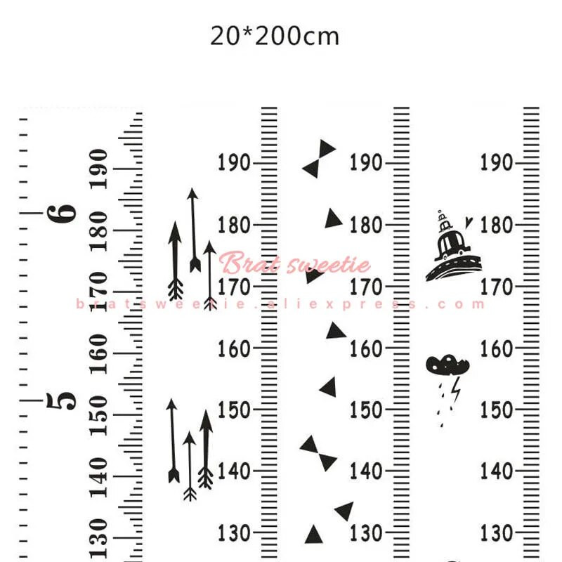 Nordic Style Baba Gyerek Gyerek Magasság Vonalzó Gyerekek Növekedési Méret Táblázat Magasság Méret Vonalzó Gyermekszoba Otthoni Dekorációs Művészeti Dísz