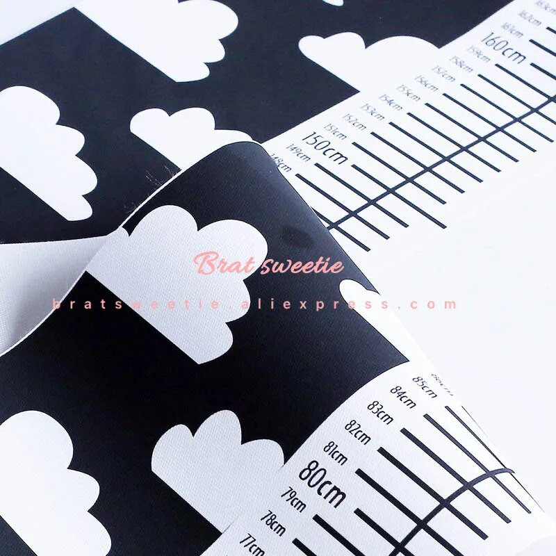 Nordic Style Baba Gyerek Gyerek Magasság Vonalzó Gyerekek Növekedési Méret Táblázat Magasság Méret Vonalzó Gyermekszoba Otthoni Dekorációs Művészeti Dísz