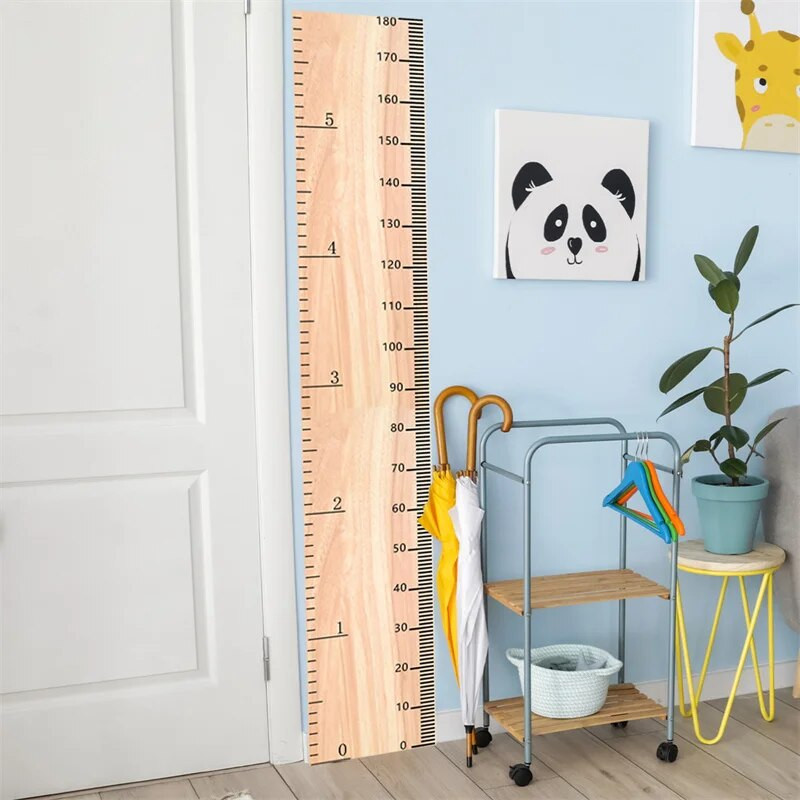 Diagramă de înălțime Autocolante Riglă de creștere Meter inch Decor camere pentru copii Auto-adeziv Măsură Calibre Home Wall Art Decalcomanii Decorație murală