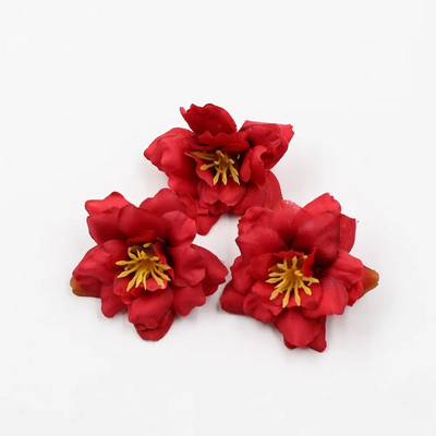 Dzīvīgas 10 gab. Mākslīgā zīda ziedu galviņas Materiāli kāzām Mājas dekors Ziedi Vainags Roku darbs Matadata DIY Aksesuāri KH09