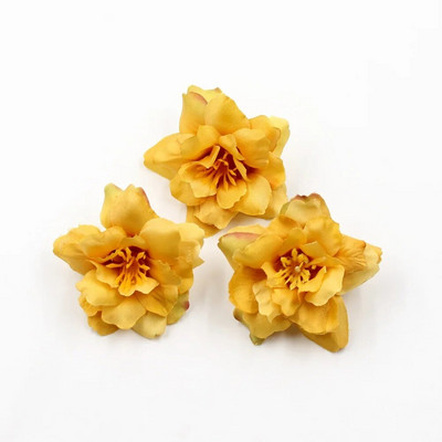 Dzīvīgas 10 gab. Mākslīgā zīda ziedu galviņas Materiāli kāzām Mājas dekors Ziedi Vainags Roku darbs Matadata DIY Aksesuāri KH09