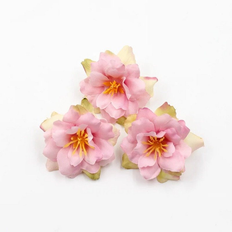 Dzīvīgas 10 gab. Mākslīgā zīda ziedu galviņas Materiāli kāzām Mājas dekors Ziedi Vainags Roku darbs Matadata DIY Aksesuāri KH09