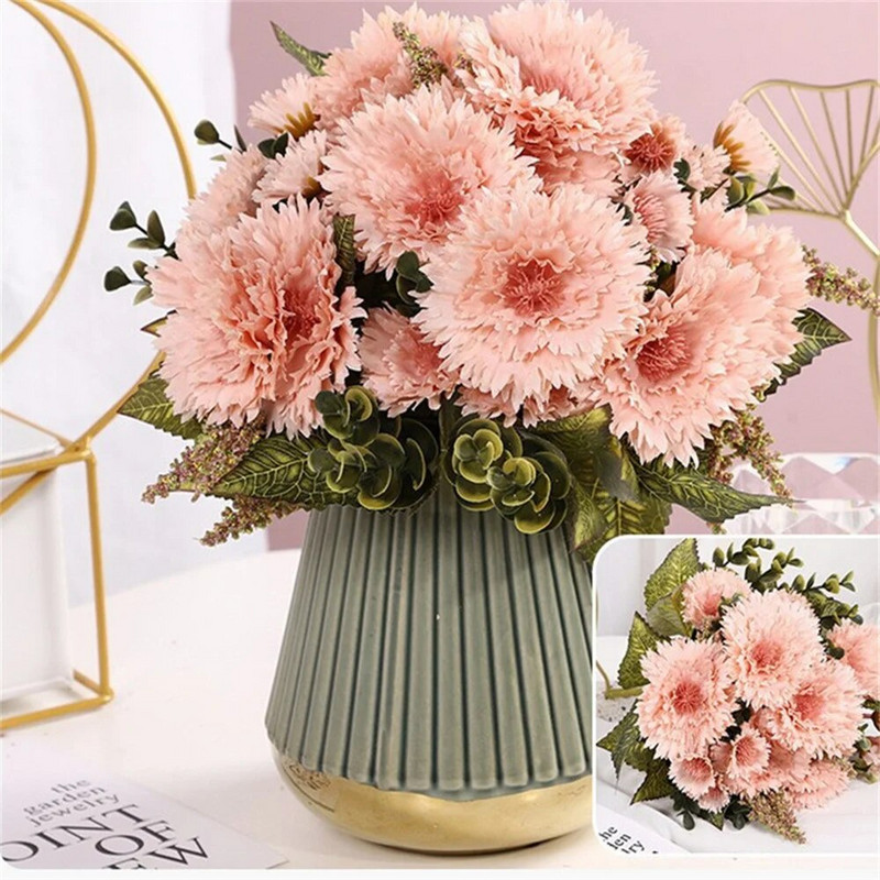 Kunstlik gerbera kimp võlts päevalilleoksa pulmakaunistus võltslillede simulatsioonitaim Kodukaunistuse peorekvisiidid
