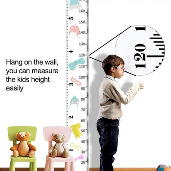 График на растежа за стенна таблица за измерване на малко дете за стена Творчески декор на игрална стая Линийка за мярка за момчета Момичета Деца за детска стая