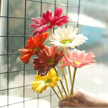 1 τεμ. PU Daisy Τεχνητά λουλούδια Gerbera Simulated Fake Flowers Διακόσμηση Εσωτερικού σπιτιού Διακόσμηση γαμήλιου πάρτι 38,5 cm Μεταξωτό λουλούδι