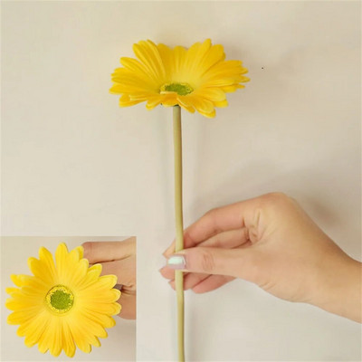 1kom PU tratinčica Umjetno cvijeće Gerbera Simulacija lažnog cvijeća Dekoracija kućnog interijera Dekoracija svadbi 38,5 cm Svileni cvijet