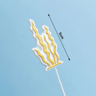 Dekoracija torte u obliku sirene Mini školjka s repom sirene, figurice morskih zvijezda, vrh torte, sirena, rođendanska zabava ispod mora, dekoracija torte