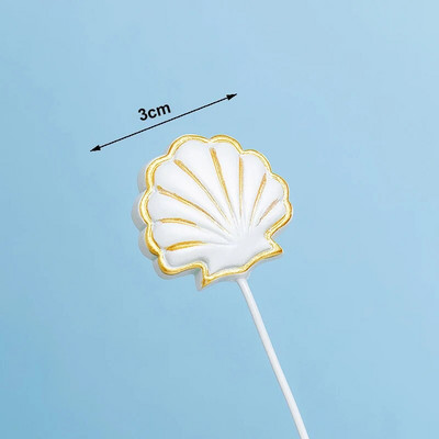 Dekoracija torte u obliku sirene Mini školjka s repom sirene, figurice morskih zvijezda, vrh torte, sirena, rođendanska zabava ispod mora, dekoracija torte