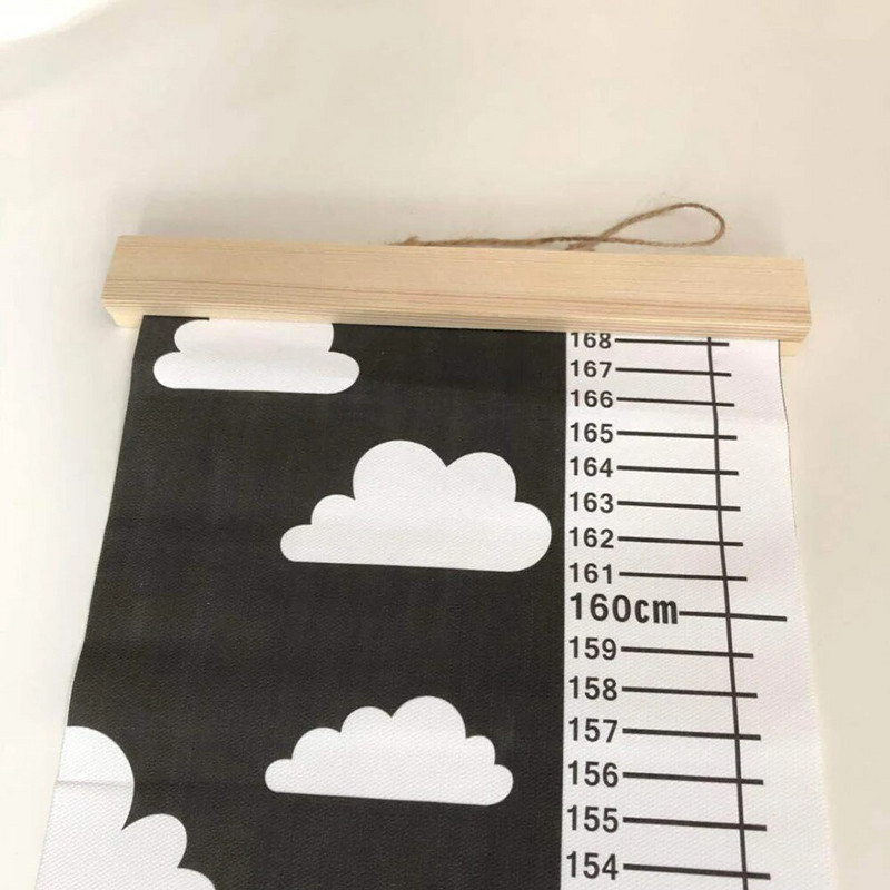 Vaikams, netoksiška, lengvai pakabinama, tikslus matavimas, stilingas dizainas, patvarus ir aukštos kokybės drobės augimo diagrama, skirta vaikų kambariui