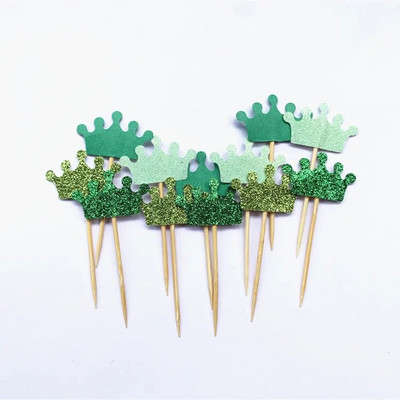 40 τμχ Prince Crown Cupcake Topper Θέμα κινουμένων σχεδίων Προμήθειες πάρτι για παιδιά Διακοσμήσεις για πάρτι γενεθλίων για αγόρια