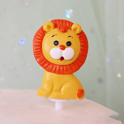 1 PC Gimtadienio Gyvūnų Tortų Papuošimai Įkraunami Džiunglių Gyvūnų Miško Tortų Pamušalai Išleistuvių vakarėliams ir festivaliams