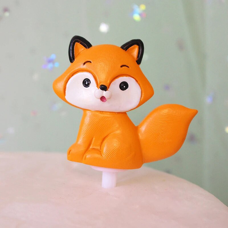 1 PC Gimtadienio Gyvūnų Tortų Papuošimai Įkraunami Džiunglių Gyvūnų Miško Tortų Pamušalai Išleistuvių vakarėliams ir festivaliams