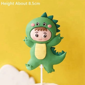 Χαριτωμένο Dinosaur Boy Cake Topper Birthday Roar Party Happy Birthday Party Decor Παιδική μπομπονιέρα Δώρα Ψήσιμο Baby Shower Cake Διακόσμηση