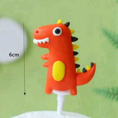 Armas dinosaurusepoisi kooki topper sünnipäevapidu Palju õnne sünnipäevapeo kujundus Lastele kingitused Küpsetamine Baby Shower Tordi kaunistamine