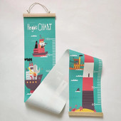 Razigrano i korisno ravnalo za mjerenje visine bebe protiv blijeđenja, ukrasno ravnalo za vrtić