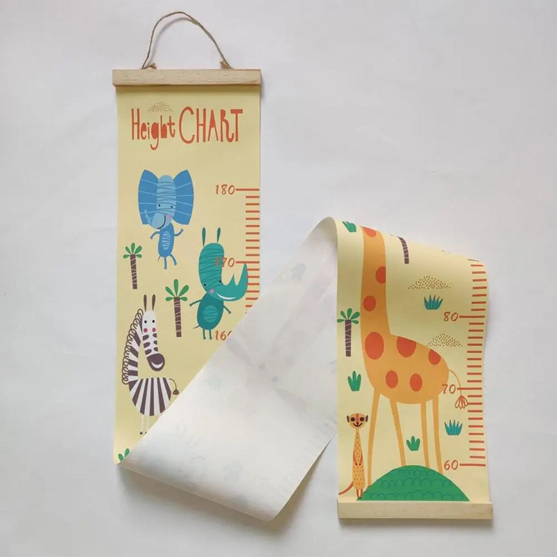 Razigrano i korisno ravnalo za mjerenje visine bebe protiv blijeđenja, ukrasno ravnalo za vrtić