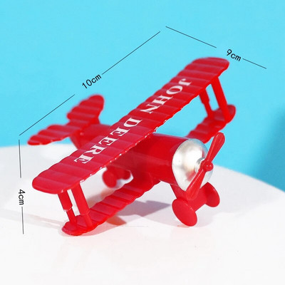 1PC drăguț Avion Cake Topper Desene Animat Elicopter Decor de coacere pentru rechizite La mulți ani Ornamente pentru desert Baby Shower