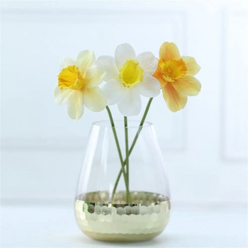 Διακόσμηση Διακόσμηση σπιτιού Σαλόνι Διακόσμηση γάμου Ψεύτικα λουλούδια Narcissus Daffodil Flower Daffodil Τεχνητά λουλούδια