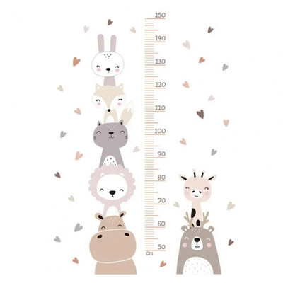 Visinska naljepnica Snažna ljepljivost Uklonjivo, samoljepljivo, vodootporno, bez ostataka crtano ravnalo za visinu za spavaću sobu