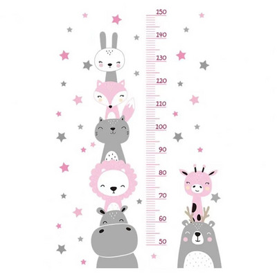 Visinska naljepnica Snažna ljepljivost Uklonjivo, samoljepljivo, vodootporno, bez ostataka crtano ravnalo za visinu za spavaću sobu