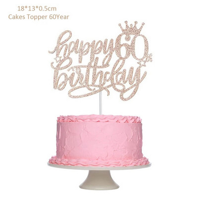 Su gimtadieniu Auksinio torto puošmena 13 16 18 21 30 40 50 60 metų gimtadienio torto puošmena suaugusiųjų vakarėlio kepimo deserto dekoro reikmenys