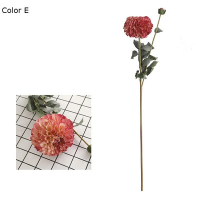 Luksuslik siselauakaunistused võltslillede simulatsioon retro krüsanteem Daalia tuba Decor flores artificiais