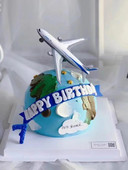 Desen animat nor Avion Cake Topper Luptător Moara de vânt Băiat Pilot La mulți ani pentru Copii Decorare Tort Cadouri dulci