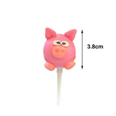 Farm Animals Preljev za torte za djevojčice Ružičasti ukrasi za rođendansku zabavu Preljevi za kolače Dekoracija poklona za djecu