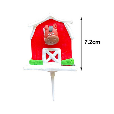 Farm Animals Preljev za torte za djevojčice Ružičasti ukrasi za rođendansku zabavu Preljevi za kolače Dekoracija poklona za djecu