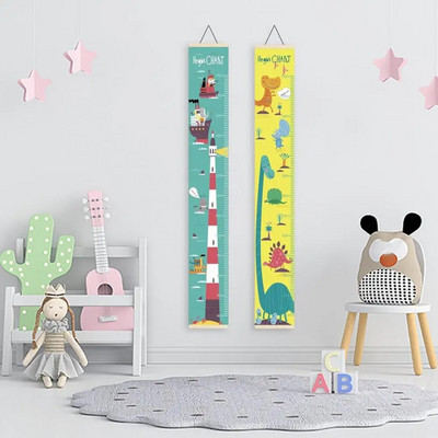 Ένδειξη γραφήματος ανάπτυξης Non Woven Fabric Ύψος Χάρακας Αυτοκόλλητο τοίχου Για Μέτρο Παιδιά Αγόρια Κορίτσια Σαλόνι Κρεμαστό Διακόσμηση σπιτιού